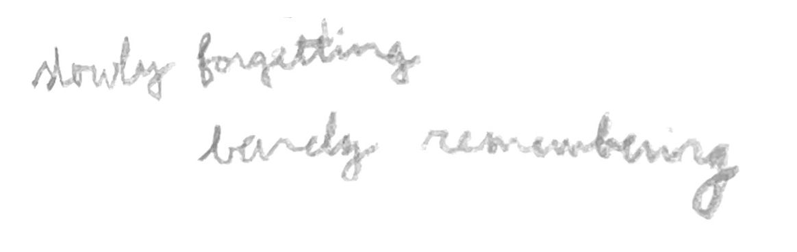 Slowly Forgetting